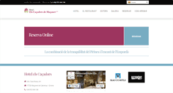 Desktop Screenshot of hotelelscassadors.com